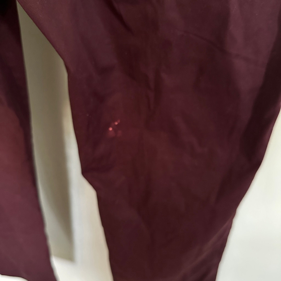 Men's Express Photographer Pants 34x32 Burgundy Twill 5-Pocket Button Closure - Picture 8 of 9